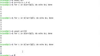 using bash arrays part2