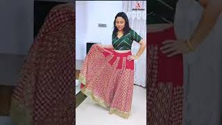 Heavy Stone Work OLD SAREE Into Lehenga Choli | Old Saree REUSE | #shorts #ytshorts #reuseideas