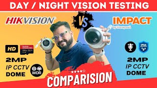 Hikvision vs Honeywell Comparison | 2mp IP Dome CCTV Camera 2023 | Day Night Vision Testing