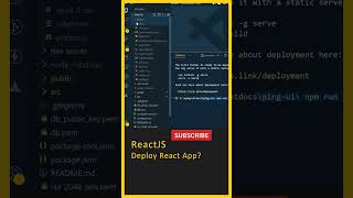Deploy React App (NPM Run Build), React Telugu, Frontend, ReactJS Tutorial, Learn React JS, React JS