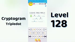 Cryptogram Tripledo Level 128 Solutions 🧩 | Logic Puzzle Game | Mini Boss