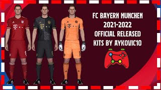 PES 2017|FC Bayern Munchen 2021-2022 Official Released Kits|by Aykovic10