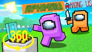 Aphmau vs Kawaii Chan - the Impostor in Among Us Minecraft 360Β°