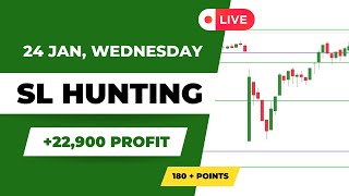 +22,900 Profit | Live Trading | BankNifty Option Trading | SL Hunting | Trader In Action #banknifty