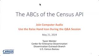 The ABCs of the Census API