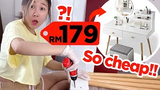 £30 dressing table?! 😱 assemble VLOG