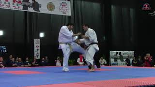 33nd KWF Kyokushin karate European championship - Vukan Roganovic quater final fight