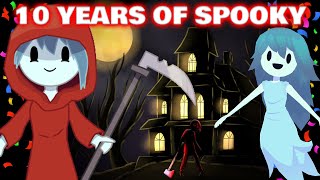 The History & Evolution of Spooky's Jump Scare Mansion (10th Anniversary Special)