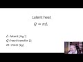 what is specific latent heat