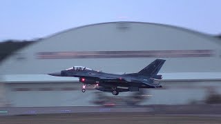 JASDF F-2 Landing 三沢基地着陸航空自衛隊