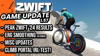 ZWIFT Game Updates v1.57 // Peak Zwift 2024 RESULTS // Willunga Climb Portal