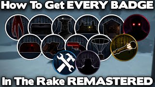 How To Get EVERY BADGE In The Rake Remastered - The Rake: Remastered (Roblox)
