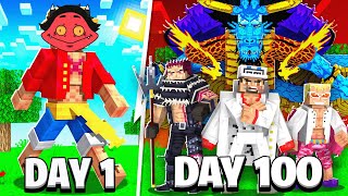 I Survived 100 days in EVERY One Piece Mod in Minecraft! [Movie]
