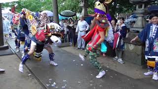 内免神明町獅子舞保存会秋季祭礼2018「宮上がり」