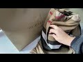 unboxing burberry backpack