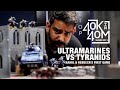 Rahul and Rebecca's first game of 40k!  Tyranids vs Ultramarines Warhammer beginners battle report!