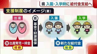 新潟県が入園・入学時に給付金支給へ　花角知事『官民・社会を挙げて支援』(23/02/10 18:29)