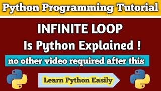 Infinite loop in python how to create infinite loop using while statement while loop python loo