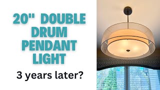 Stunning Double Drum Pendant Light Review