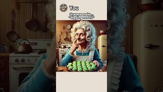 DO NOT refuse Grandma Cookies!Newton #ai #aiart #chatgpt