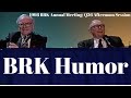 BRK Humor: Warren Buffett On His Diet & A Few Jokes About George Burns (1998 Q36 pm)