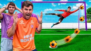 O GOLEIRO DE CAPACETE TREINOU PARA ENFRENTAR NOSSO TIME!!