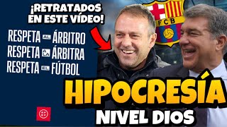 🚨🤬¡VÍDEO QUE LOS RETRATA! HIPOCRESÍA DEL BARÇA CON LOS ÁRBITROS Y EL NUEVO LEMA DE LIGA Y RFEF!