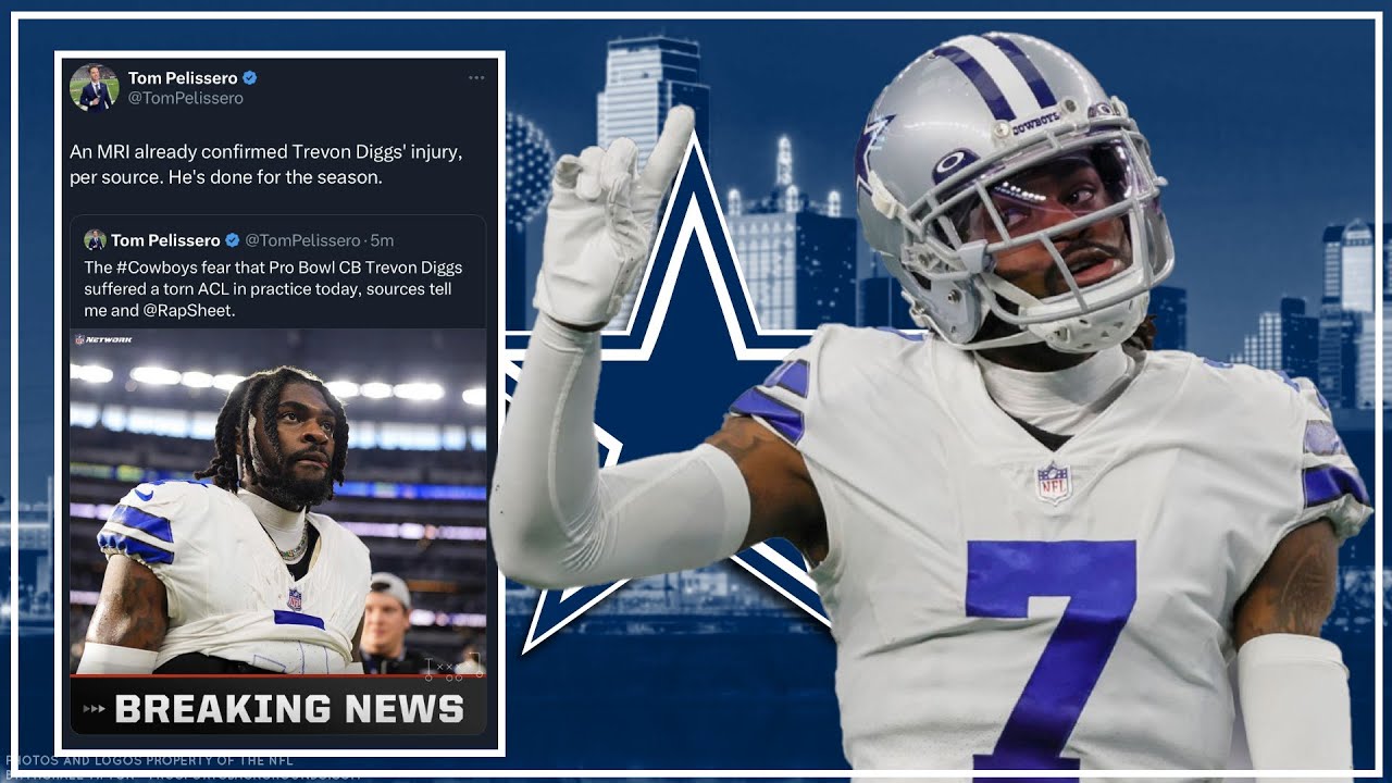 Breaking News: Dallas Cowboys CB Trevon Diggs Is OUT FOR THE SEASON ...