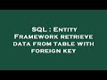 SQL : Entity Framework retrieve data from table with foreign key