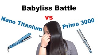 Babyliss Prima 3000 vs Nano Titanium | Silk Press Flat Iron Test |