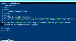 HTML5 and CSS3 Tutorial : frames and iframes example