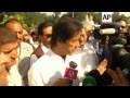 Former international cricketer Imran Khan leads anti-US drone protest march