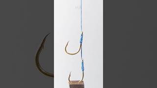 double hook button, fast, neat, quick #knot #fishing#shorts