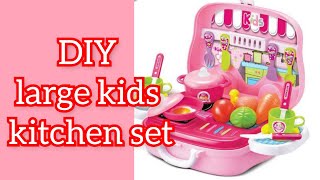 DIY large kitchen set for kids ♥