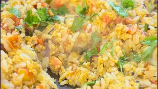 2 മുട്ട  രണ്ടേ രണ്ടു Minutes  ലഞ്ച് ready😊😊#street style egg rice recipe