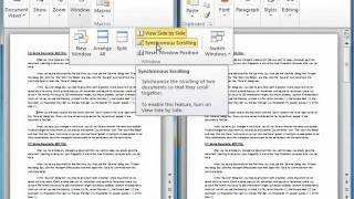 Word 2010 Tutorial Managing Multiple Documents Microsoft Training Lesson 2.12