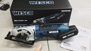 Honest Review Of The WESCO 20 Volt Cordless Mini Circular Saw!