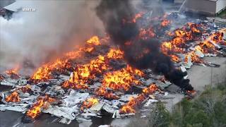 Firefighter killed, 11 injured in lumber mill explosion and massive fire in Maine