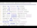 PL/SQL Interview Questions and Answers | Top 10 PLSQL Interview Questions | PLSQL Cursors