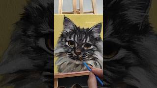 When you paint long hours 🤭🌅🌄 #cats #art #petlovers