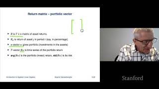 Stanford ENGR108: Introduction to Applied Linear Algebra | 2020 | Lecture 19-VMLS matrix vector ex.