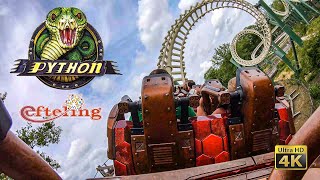 2019 Python Roller Coaster On Ride Ultra HD 4K POV Efteling Netherlands