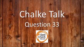 Chalke Talk 33 - Traditional view of the cross \