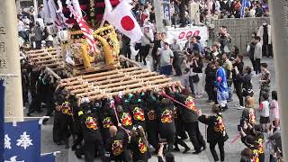 祭りと言えば太鼓台　各太鼓台宮入奉納　２０２４宇多津秋祭り宇夫階神社