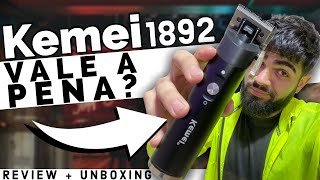 KEMEI 1892 - REVIEW E UNBOXING COMPLETO