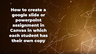 adding in a google or onedrive assignment in canvas via external tool