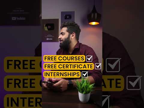 Internships from IITB, ICMR etc. and FREE Certificate Courses #shorts #career #youtubeshorts