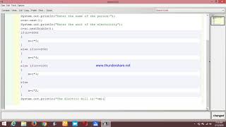 How to make Electric bill in Bluej Environment||Java||