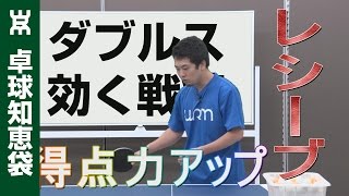 ダブルスレシーブの得点力をアップする方法【卓球知恵袋】