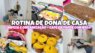 ROTINA DE DONA DE CASA | ORGANIZANDO GUARDA ROUPAS | COMPRINHAS DA SHOPEE | CAFÉ DA TARDE COM BOLO